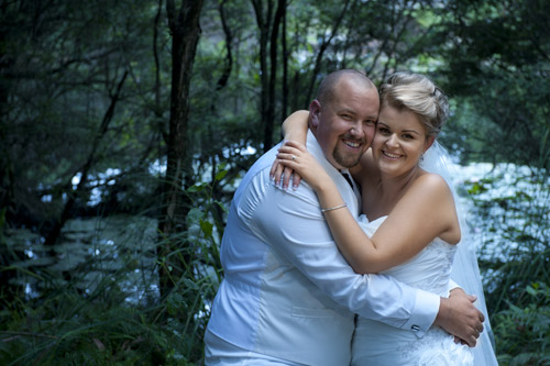 Melbourne wedding photographer portrait of newlyweds
