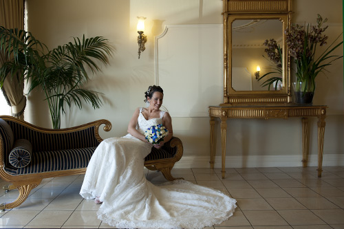bride on lounge, clarion hotel